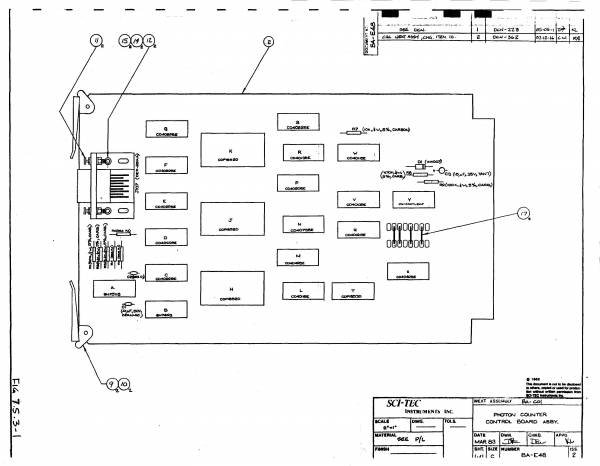 photon counter board assembly